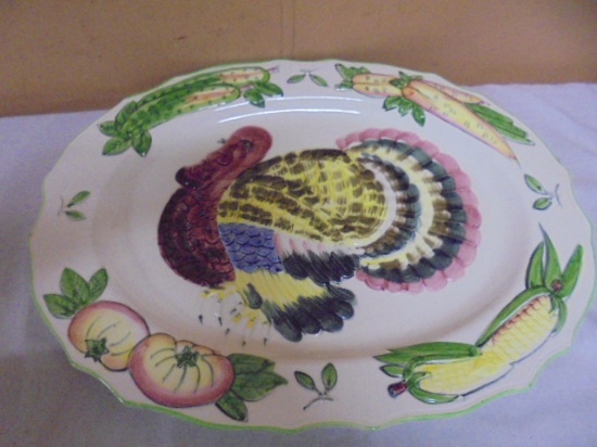 Large Ceramic Turkey Platter