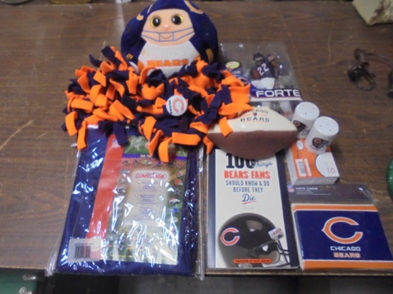 Large Group of Chicago Bears Collectibles