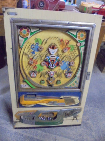 Antique Pachinko Game W/Steel Balls