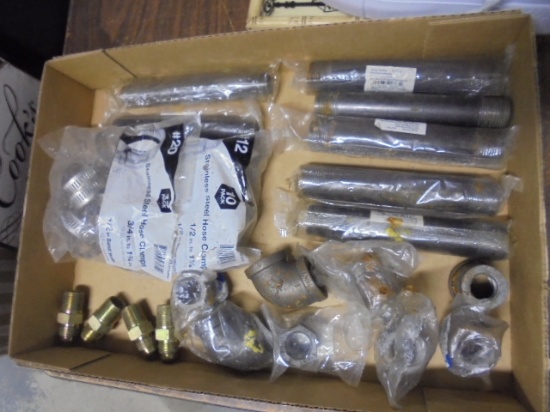 Large Group of Brand New Iron & Brass Fittings