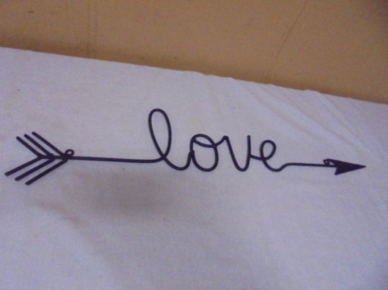 Metal Art Love Arrow Wall Art