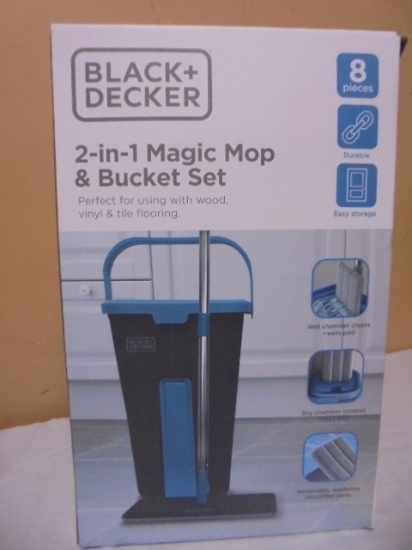 Black & Decker 2-in-1 Magic Mop & Bucket Set