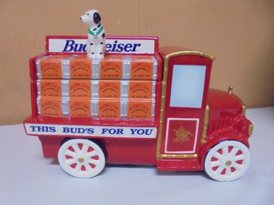 Budweiser Delivery Truck Cookie Jar
