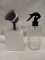 Glass Spray Bottle/ Cleaning Brush and Container