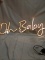 37”L Clear Acrylic Back LED “Oh Baby” Sign