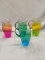 Set of 4 Assorted Color 52.07FlOz Ombre Plastic Pitchers