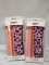 Qty 2 Blush Glass Straw Sets Includes Straw Pouch and cleaner