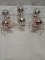 Disco ball spider décor 4 silver 2 pink