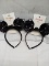 Cat & Jack black cat headbands quantity 2