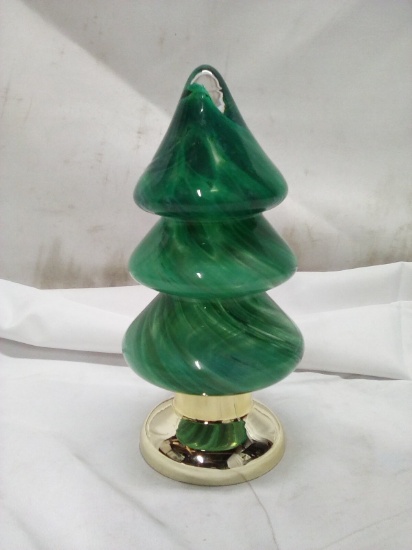 Glass Tree Decor 9”