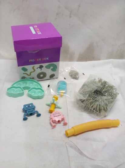 8Pc Assorted Fidget Toys Box for Ages 3+