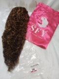 SFY 20” Lace Front Brown/Auburn/Caramel Wave Wig- MSRP $97.63