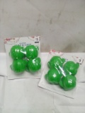 2 Packs of 4 Plastic Cactus Shaped Shot Glasses