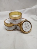 Qty 3 Cranberry Crumble Cake Candles 3oz