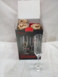 Qty 4 Wine Lovers Champagne Flutes