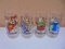 Set of 4 Vintage Alvin & The Chipmunks Glasses