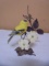 Royal Worcester Goldfinch Bird Figure on Metal Tree
