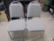 Set of 2 Upholstered Steel Frame Stacking Chairs