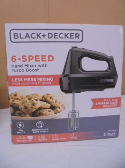 Black & Decker 6 Speed Handmixer w/ Turbo Boost