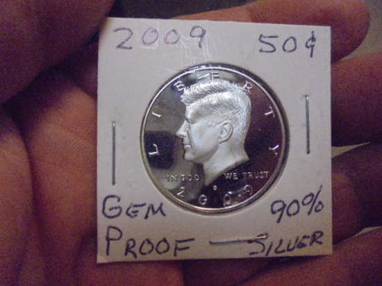 2009 Silver Gem Proof Kennedy Half Dollar