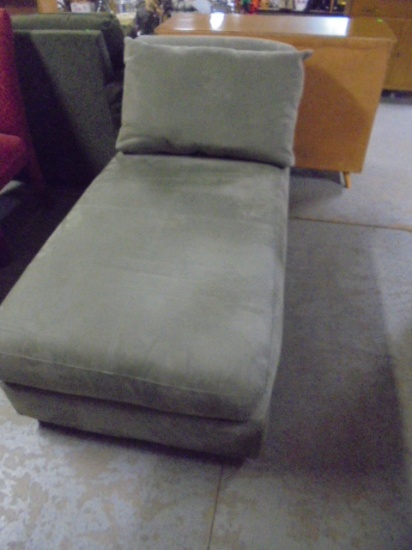 Beautiful Sage Green Microfiber Chaise