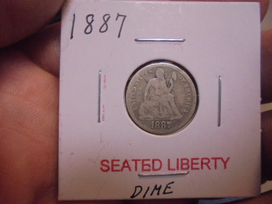1887 Seated Liberty Dime
