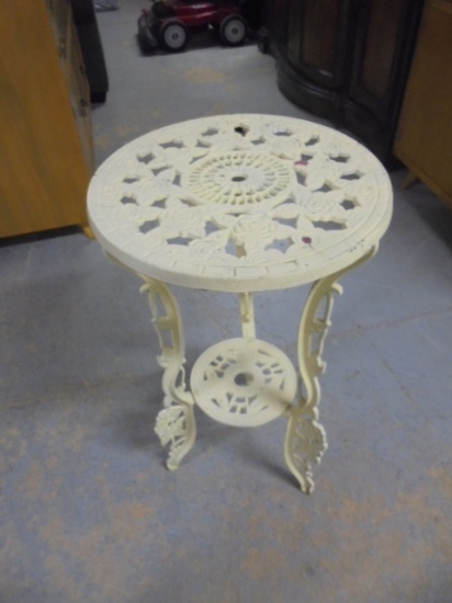 Ornate Cast Iron 2 Tier Plant Stand