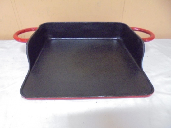 Porcelain Over Cast Iron Griddle