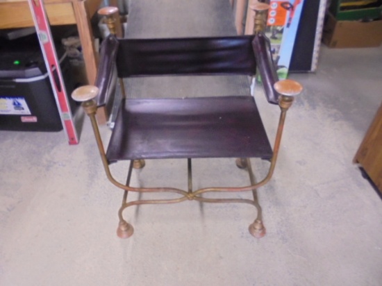 Wrought Iron Sling Chair