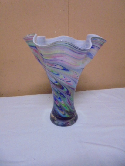 Beautiful Large Art Glass Vase