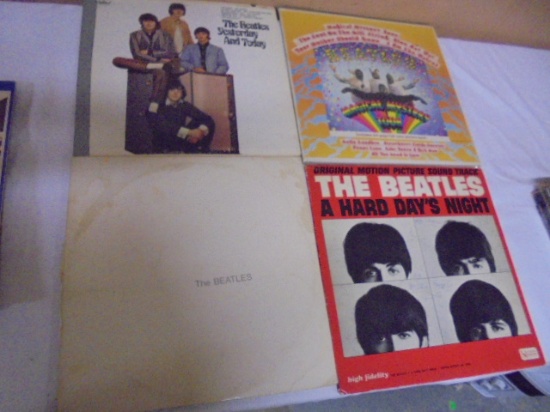 Group of 9 LP Beatles Albums