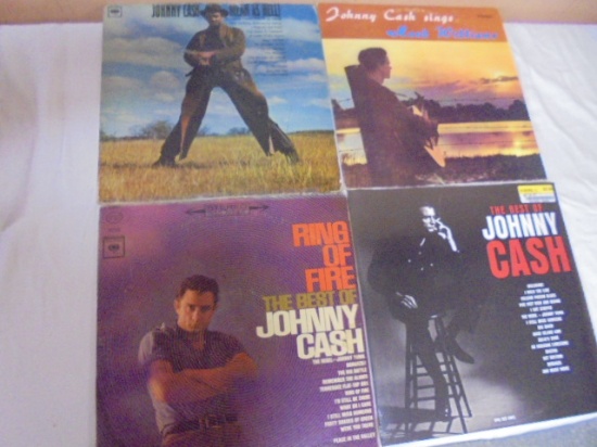 Group of 16 LP Johnny Cash Albums