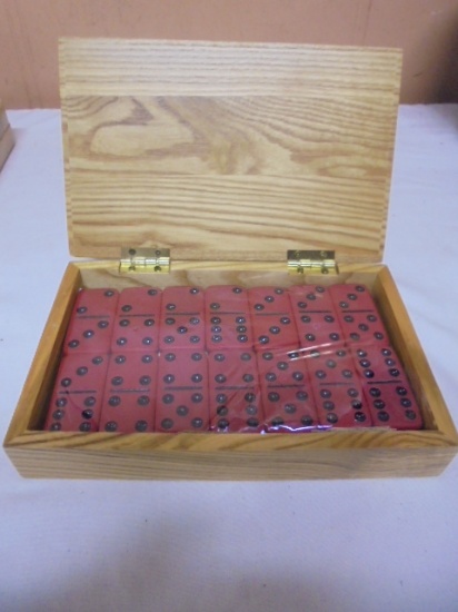 Domino Set in Wooden Case