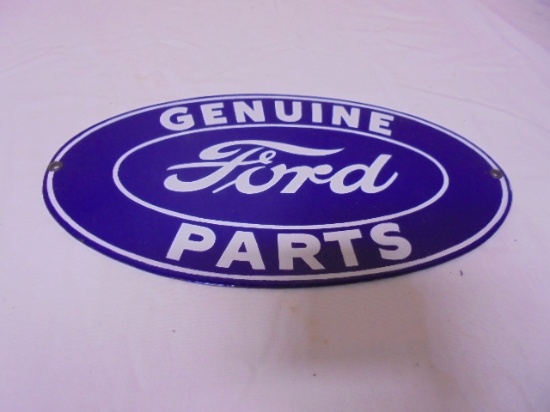 Porcelain Over Steel Genuine Ford Parts Sign