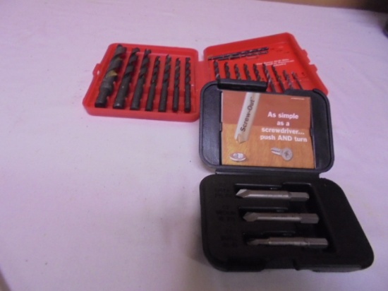 Craftsman 18pc Drill Bit Set & Craftsman Screw Extractor Set