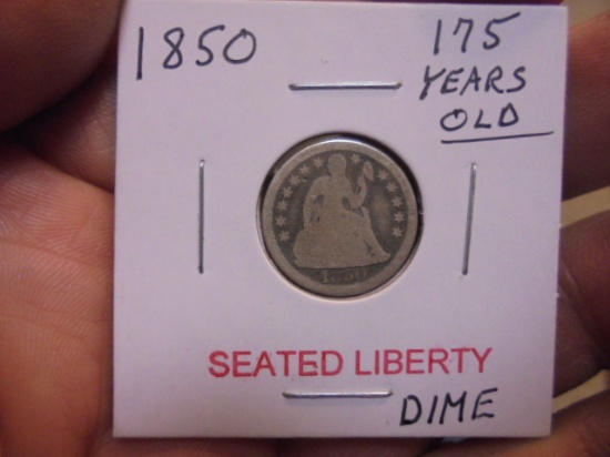 1850 Seated Liberty Dime