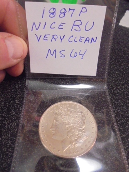 1887 P Mint Morgan Silver Dollar