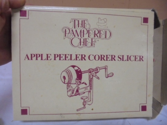 Pampered Chef Apple Peeler Corer Slicer