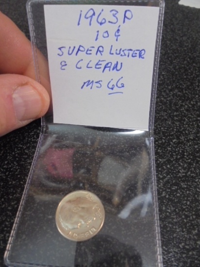 1963 P Mint Silver Roosevelt Dime