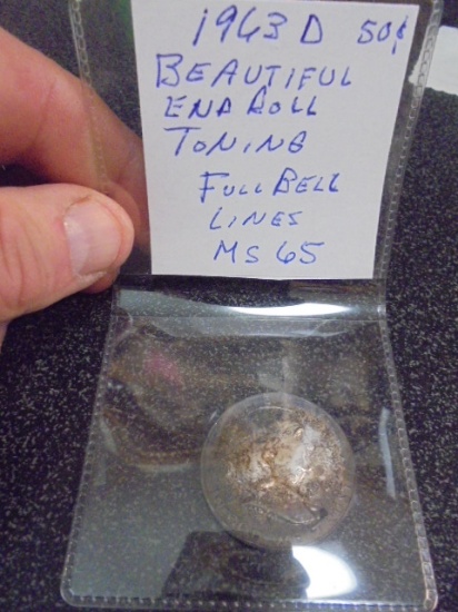1963 D Mint Silver Franklin Half Dollar