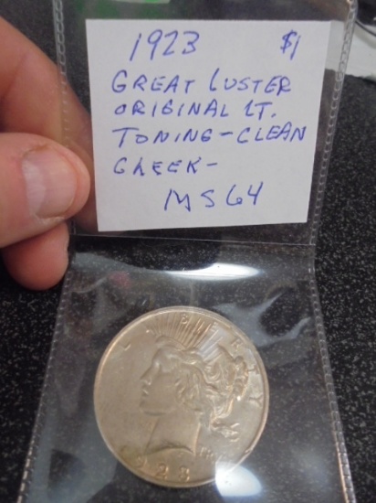 1923 Silver Peace Dollar