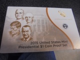2015 US Mint Presidential $1 Coin Proof Set