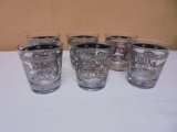 Set of 6 Vintage Pepsi-Cola Rocks Glasses