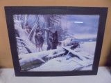 Beautiful Framed Wolf Print