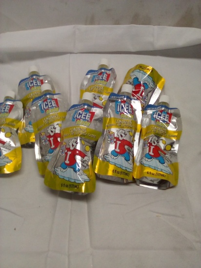 Qty. 8 Lemonade 6 Oz Freeze n Eat Slushies