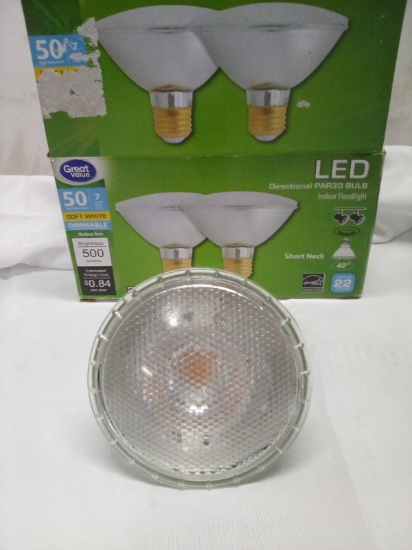 2 bulbs soft White dimmable short neck LED Directional  Indoor Floodlight