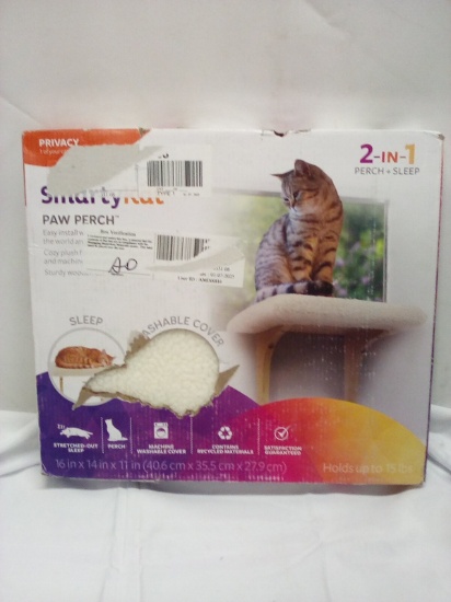 Smarty Kat Paw Perch 16” x 14” x 11” holds up to 15lbs
