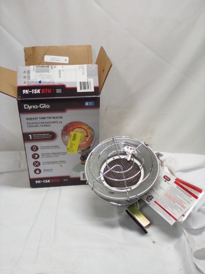 Dyna-Glo 9k-15k BTU Radiant Tank Top Heater- MSRP $86.90