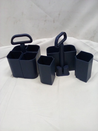Qty 2 Rotating Removable Container/Organizational Storage with Handle
