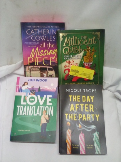 Qty 4 Adult Novels